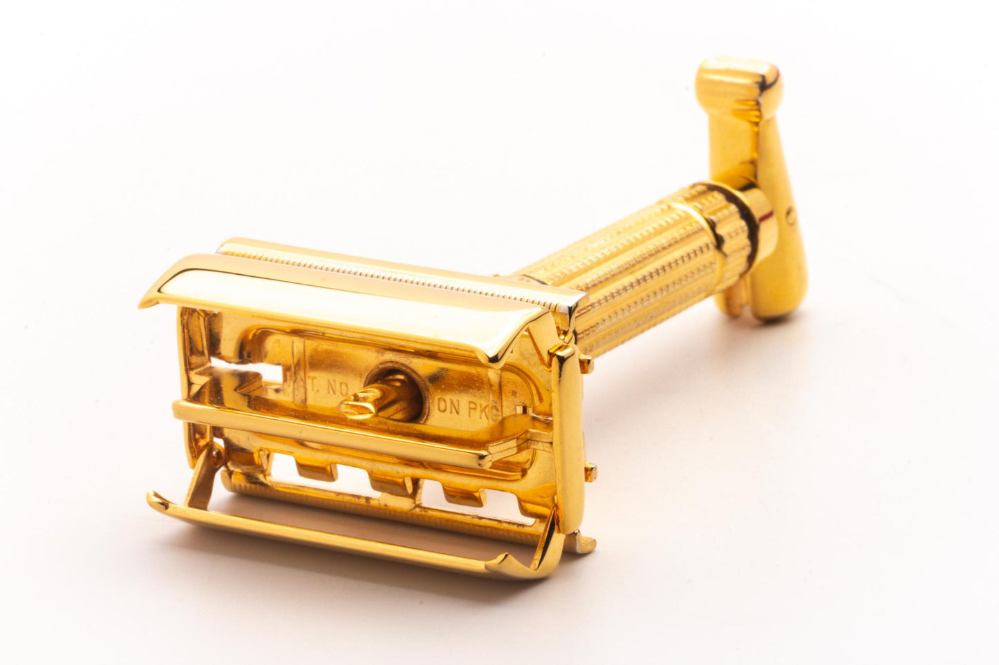 1960 F4 Gillette Adjustable Toggle Double Edge Safety Razor | 24K Gold Revamp