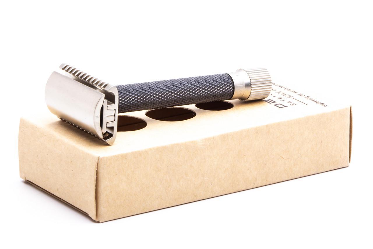 Parker Variant Adjustable Razor - Graphite | Open Comb