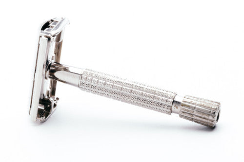 1960's Gillette Giromatic Flare Tip Rocket Safety Razor - Nickel Revamp