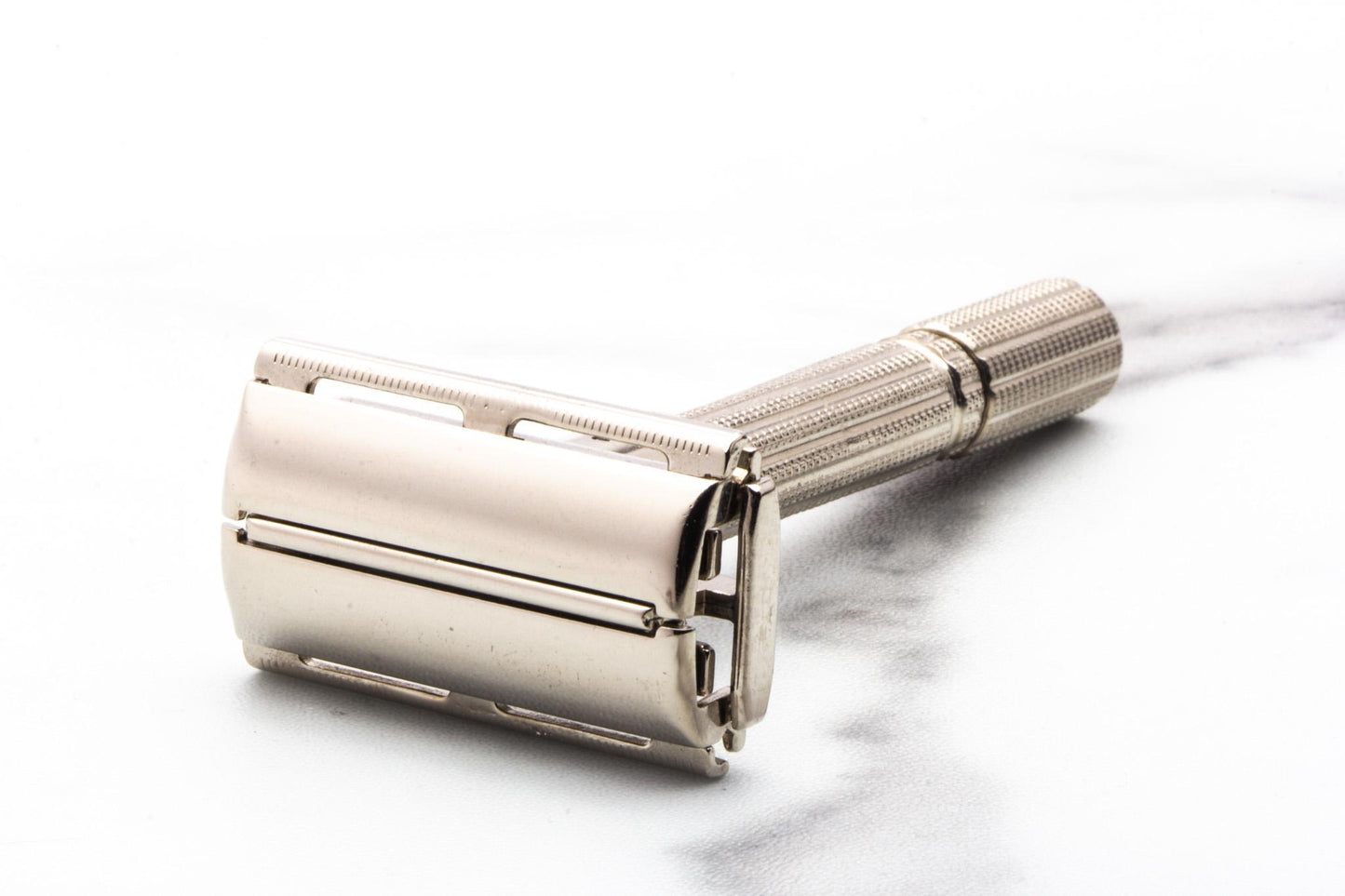 1962 H3 Gillette Slim Adjustable TTO Double Edge Safety Razor | Factory Nickel Revamp