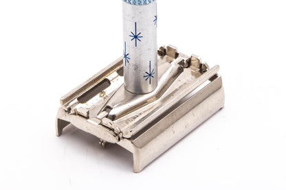 1966 L2 Gillette Blue Star Lady Gillette Double Edge Safety Razor | Original Condition