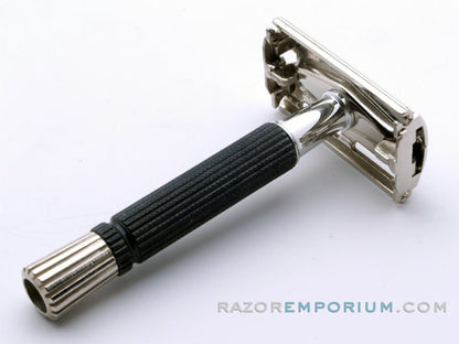 1967 M1 Black Handle Super Speed Safety Razor w/ Case & Bladebank