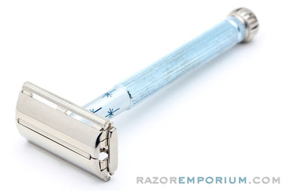 1962 Gillette Blue Star Lady Gillette DE Safety Razor H4 - Excellent