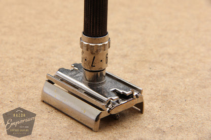 Gillette 1970 Super Adjustable / Super 89 Safety Razor w/ Case P3 - Short Handle