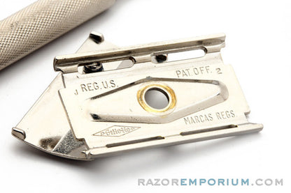 1964 Gillette Ball End Tech Double Edge Safety Razor - J2