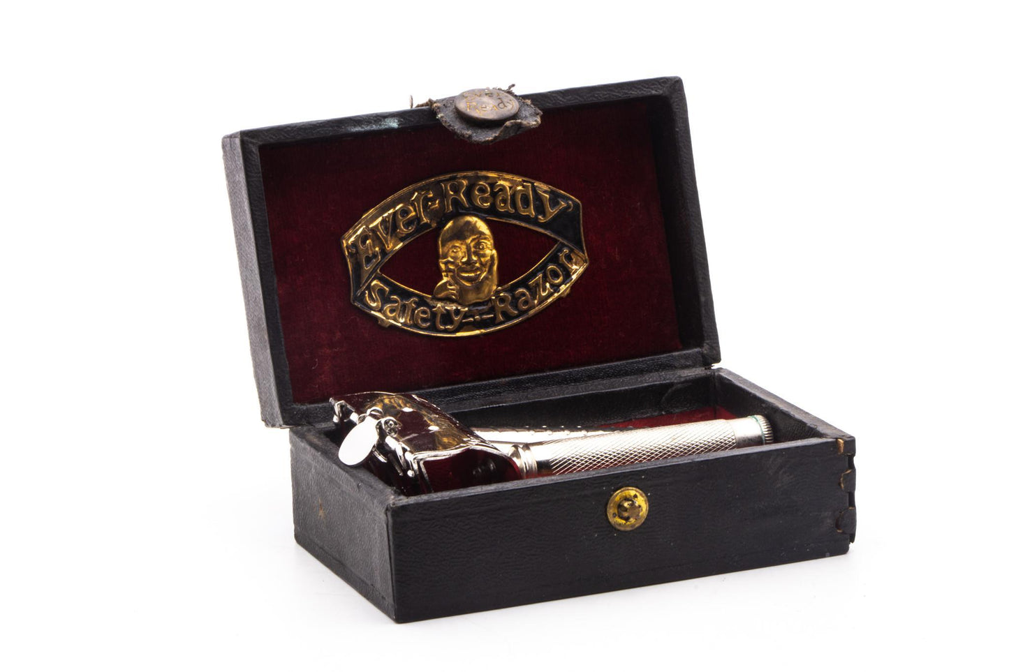 1907 Ever-Ready Lather Catcher Single Edge Safety Razor Set | Original Condition