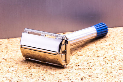1959 D1 Gillette Blue Tip Super Speed Safety Razor Set | Original Condition