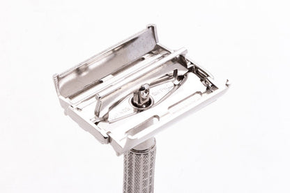 1956 Gillette B1 TTO Flare Tip DE Safety Razor | Rhodium Revamp