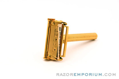 Valet Auto Strop Gold Razor Set w/ Box New Old Stock