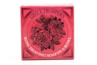 Geo F. Trumper | Rose Hard Shaving Soap in Wooden Bowl