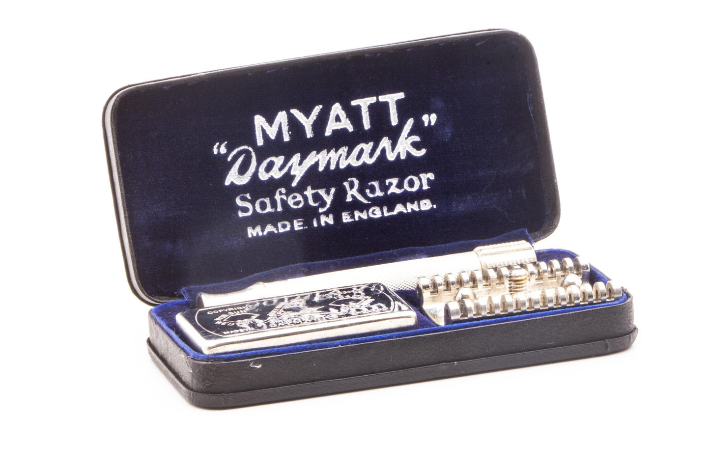 1920s Myatt "Daymark" Double Edge Safety Razor Set | Original Condition