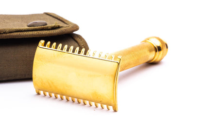 1919 Gillette Soft Roll U.S. Army Khaki Kit | 24k Gold Revamp