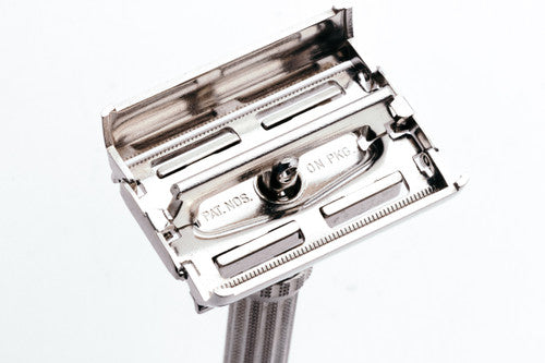 1963 Gillette Slim Adjustable Double Edge Safety Razor Set I3
