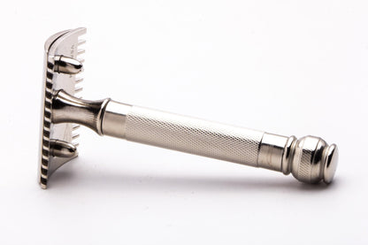 1920's Gillette Ball End Old Type Double Edge Safety Razor Set | Factory Nickel Revamp