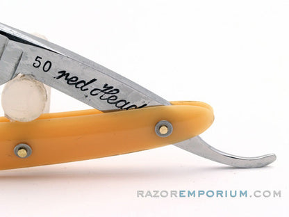 5/8" Otto Fromm Cutlery Co. #50 "Red Head" Straight Razor | Solingen, Germany