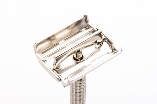 1960 F3 Gillette Flare Tip Super Speed Safety Razor | Factory Nickel Revamp