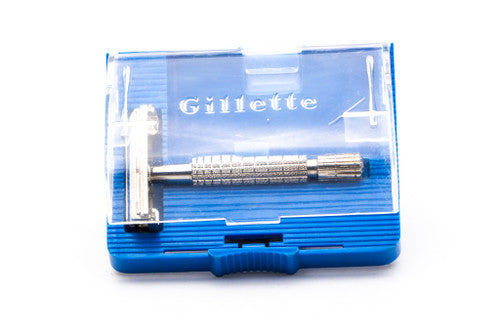 1950's Gillette Flare Tip Rocket Double Edge Safety Razor With Case | Original Condition