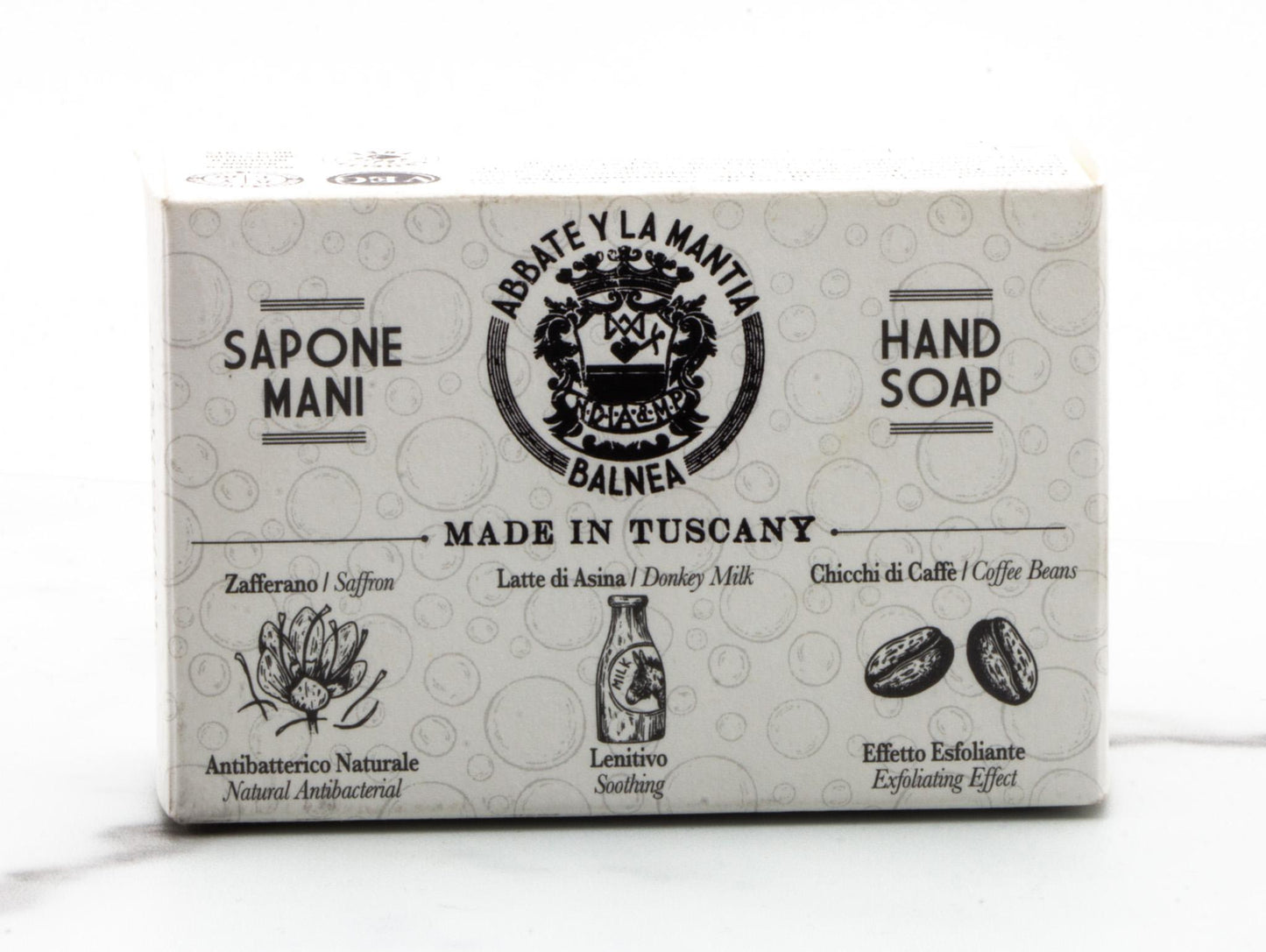 Abbate Y La Mantia | Donkey Milk Hand Soap with Coffee Beans, 6oz