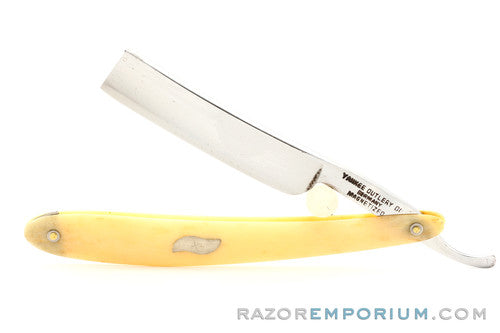 5/8" Yankee Cutlery Co.  Square Tip Straight Razor w/ Case |  Germany