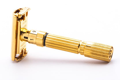 1959 E1 Gillette $1.95 Fatboy Double Edge Safety Razor | 24K Gold Revamp