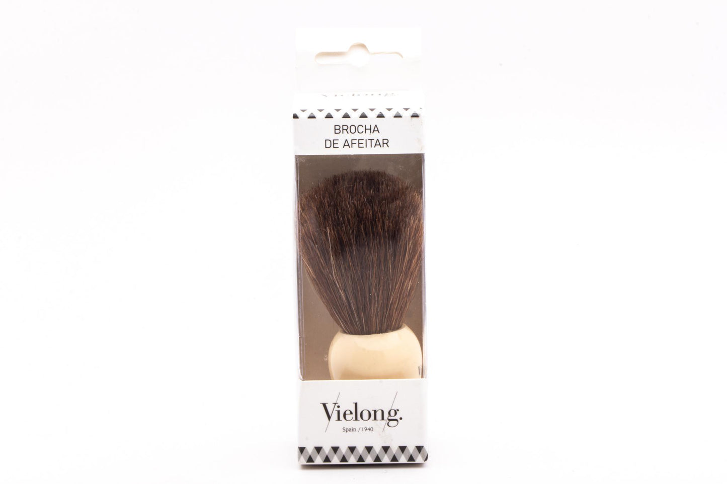 Vielong | Brown Horsehair Alter Shaving Brush with Ivory Handle