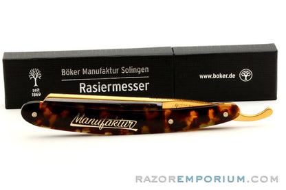6/8" Boker Rasiermesser Schildpatt Manufaktur Tortoiseshell Straight Razor | Shave Ready