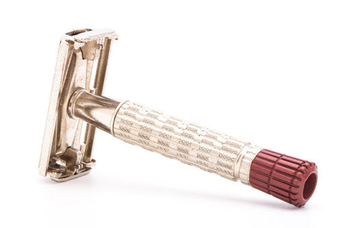 1959 Gillette Heavy Red Tip DE Super Speed with Case E1