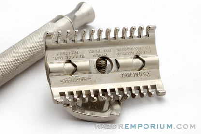 1930's Gillette Goodwill Double Edge Safety Razor | Factory Nickel Revamp