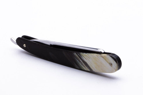 5/8" Ralf Aust Square Point Straight Razor | Horn Scales