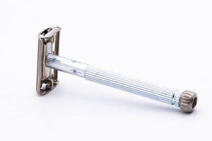 1971 Gillette Blue Star Lady Gillette Double Edge Safety Razor