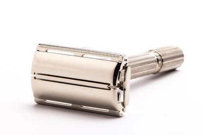1967 M3 Gillette Slim TTO Adjustable Double Edge Safety Razor | Factory Nickel Revamp