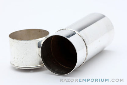 1920's Gillette Brush and Soap Metal Canister for Travel Sets