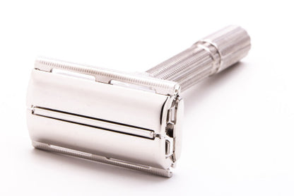 1967 M2 Gillette Slim Adjustable Double Edge Safety Razor | Factory Nickel Revamp