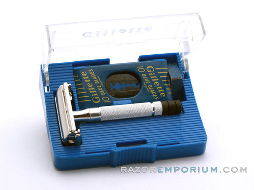 1952 X1 Gillette Black Tip Double Edge Super Speed Set