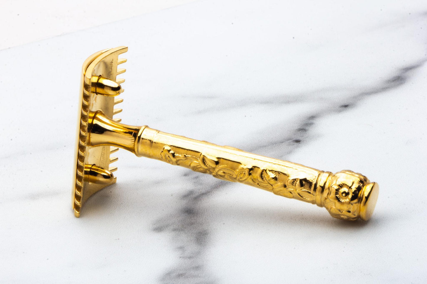1910 Gillette ABC Pocket Edition Floral Set | 24k Gold Revamp