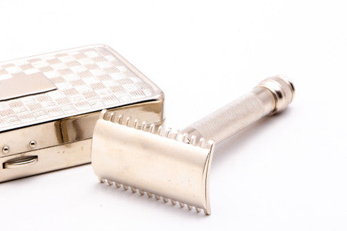 1920 Gillette Pocket Edition | Old Type Ball End Tech Double Edge Razor Set