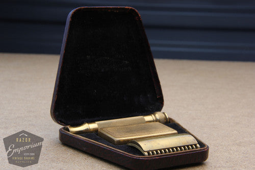 Trapezoidal Razor Gillette 1920's Old Type DE Safety Razor in Trapezoidal Presentation C ...