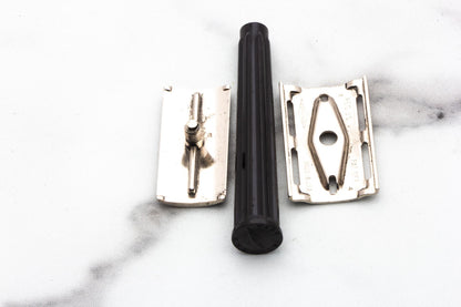 1952 X4 Gillette Bakelite Handle Tech Double Edge Safety Razor  | Original Condition