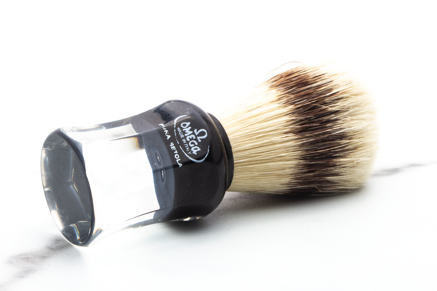 Omega | Hi-Brush Synthetic Fiber Shaving Brush - Pre Owned