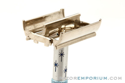 1963 Gillette I1 Blue Star Lady Safety Razor