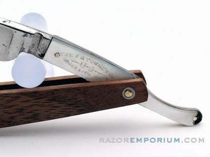 9/16" J.R. Torrey Cutlery Hollow Ground w/ Black Walnut Scales | Worchester, USA