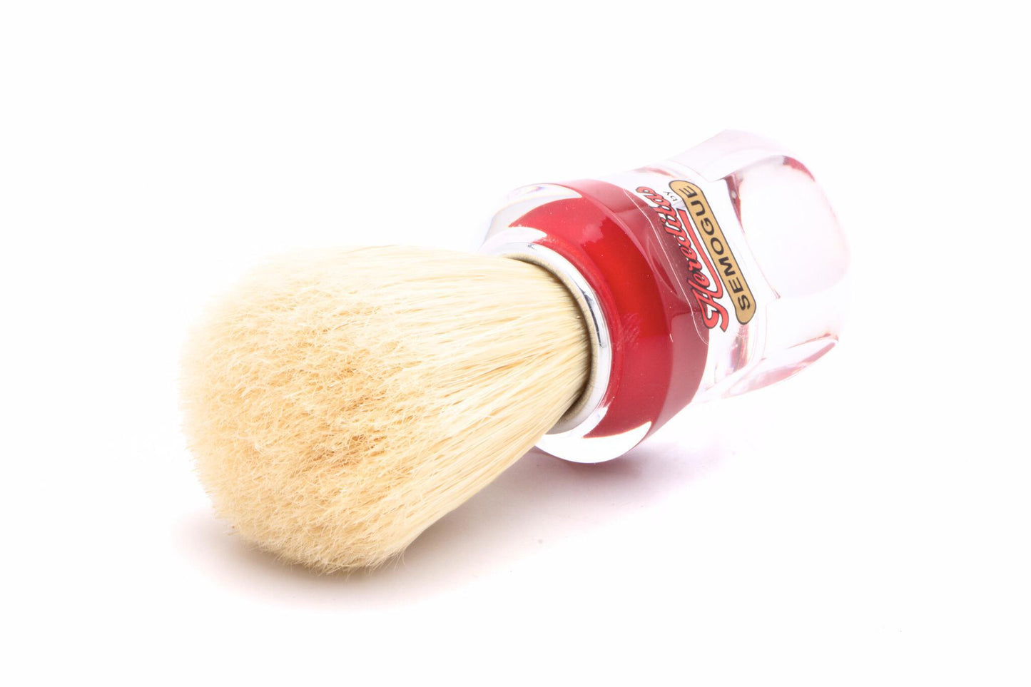 Semogue| 610 Boar Bristle Brush With Red Acrylic Handle