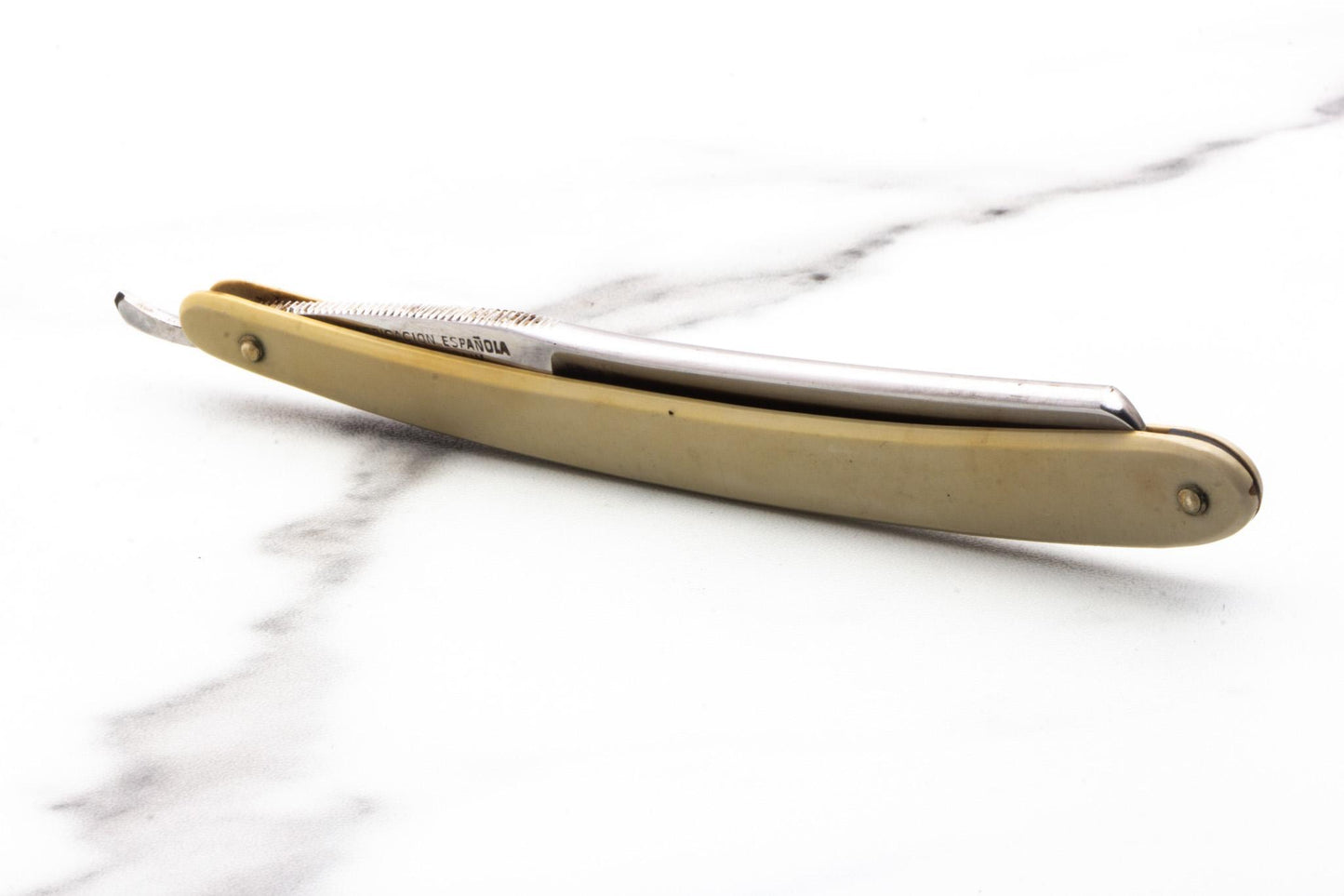 3/16" Vintage Restored Filarmonica Doble Temple Inox Straight Razor