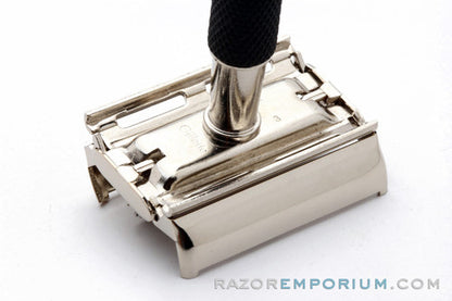 1984 Gillette Black Handle Super Speed Safety Razor E3