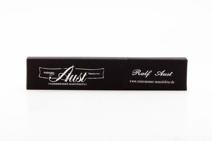 6/8" Ralf Aust American Tip  Straight Razor - African Blackwood Scales
