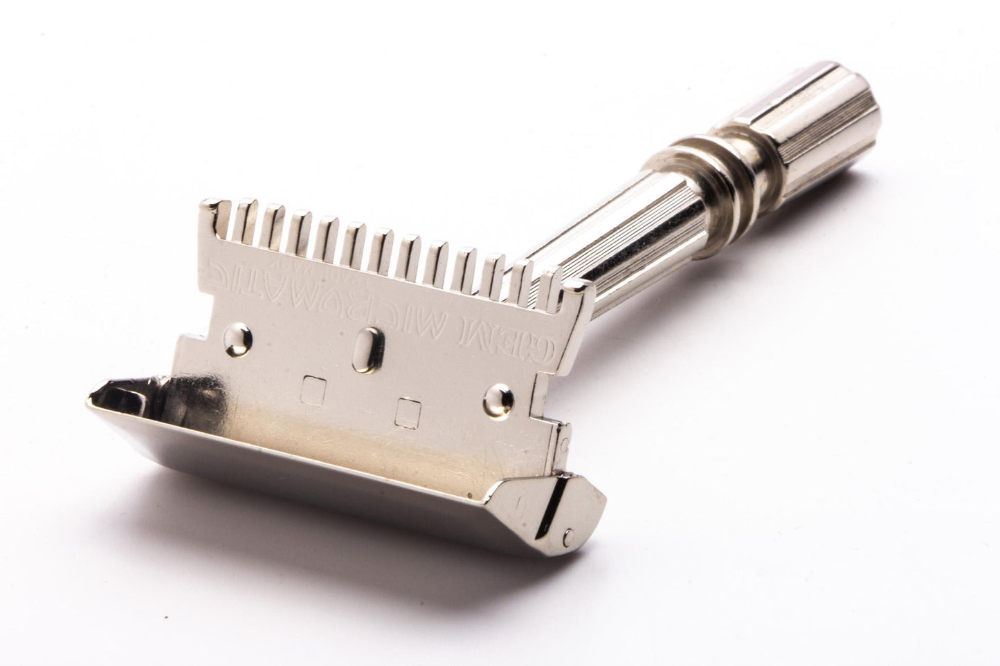 1930's Gem Micromatic TTO Single Edge Safety Razor | Factory Nickel Revamp