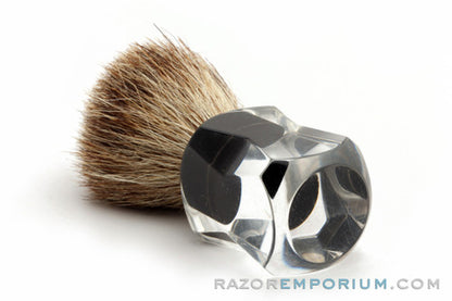 Vintage Pure Badger Shaving Brush Traditional Acrylic Handle
