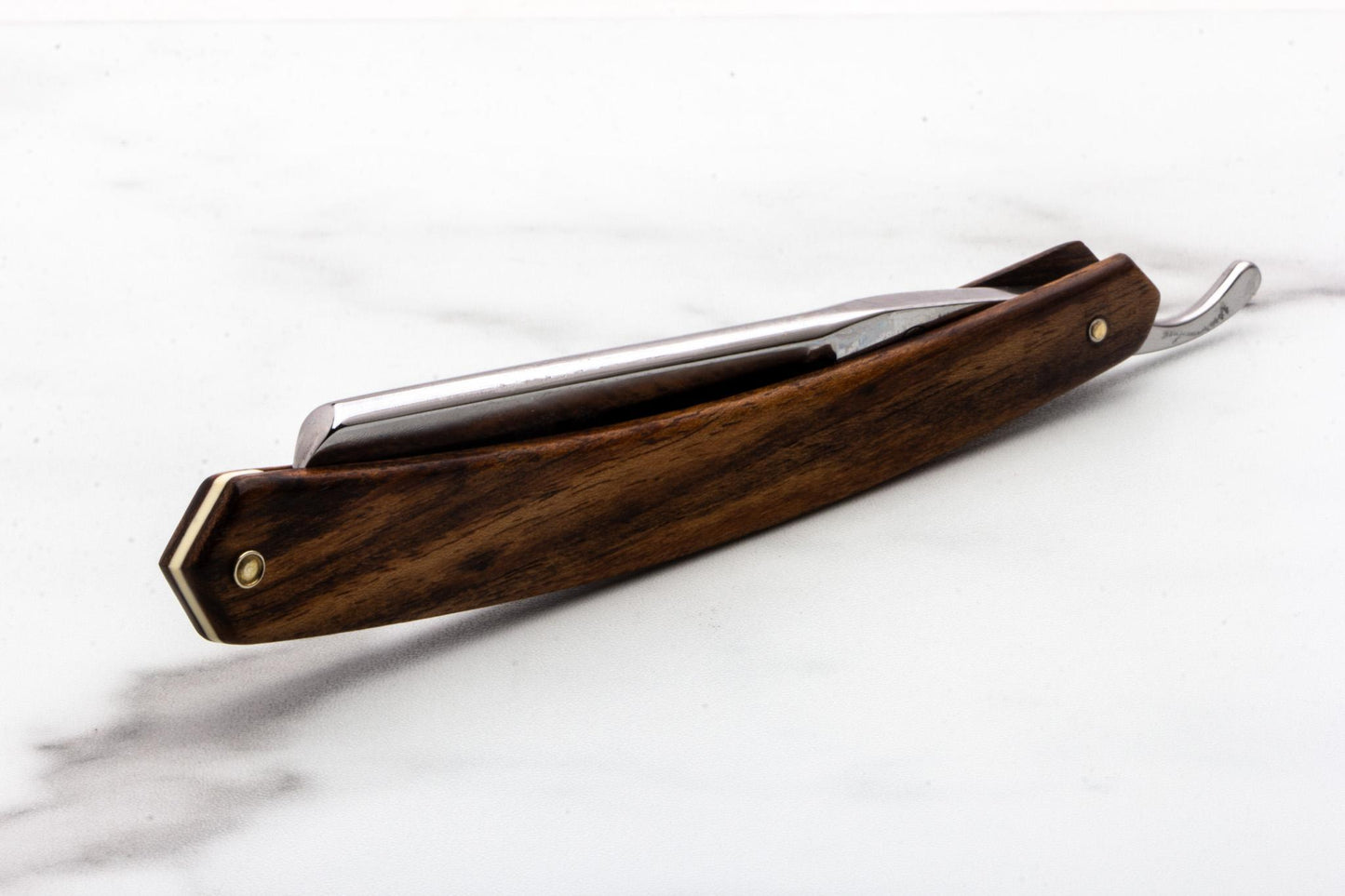 5/8" Restored Ralf Aust Straight Razor With Wood Scales