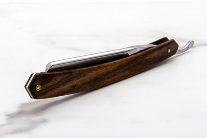 5/8" Restored Ralf Aust Straight Razor With Wood Scales