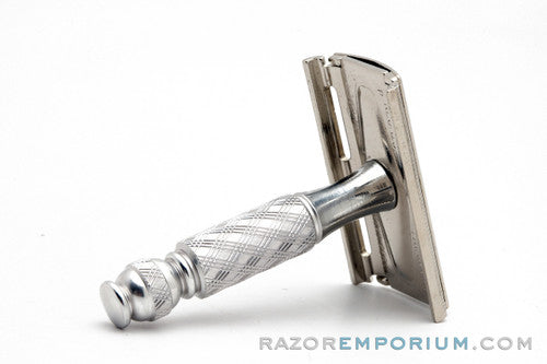 1970 P3 Gillette Ball End Tech Travel Spiral Handle Safety Razor | Original Condition